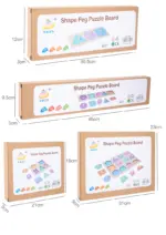 Tabla Puzzle magnetic forme geometrice Montessori