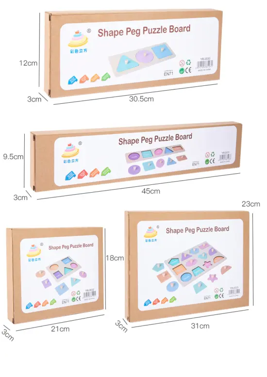 Tabla Puzzle magnetic forme geometrice Montessori