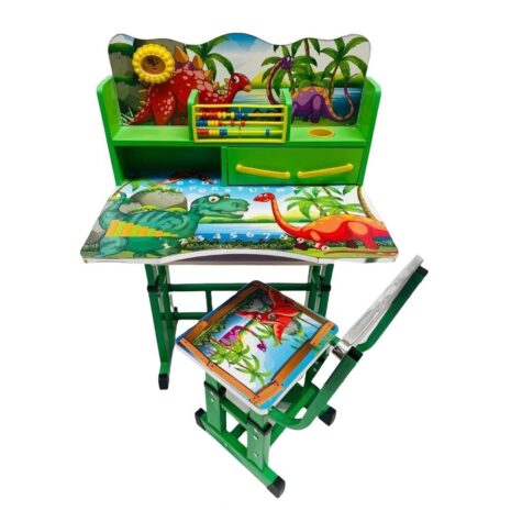 Birou reglabil Dinozauri Scaun Ceas copii