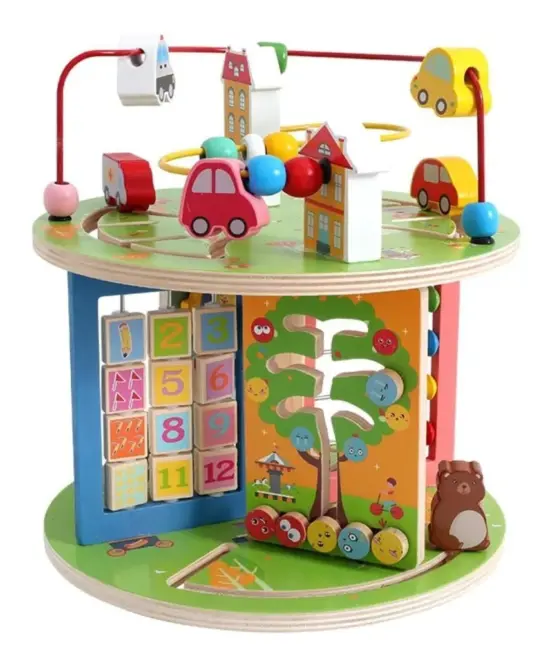 Centru activitati Cub 8in1 Montessori Labirint Three