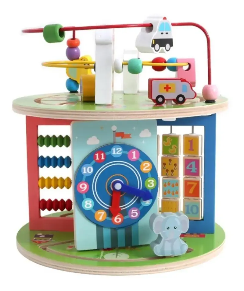 Centru activitati Cub 8in1 Montessori Labirint Three