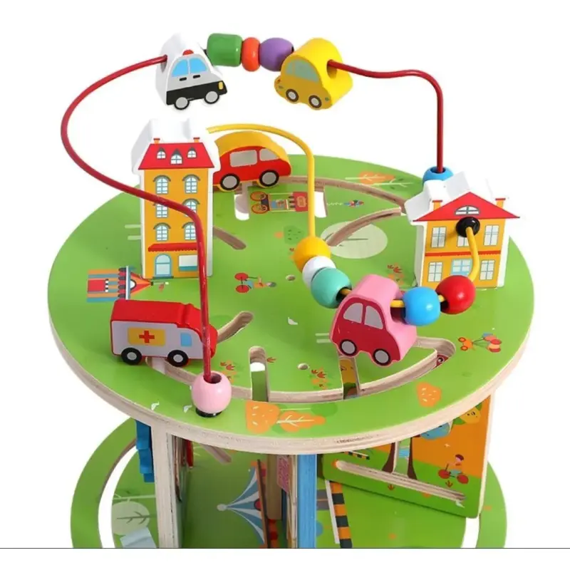 Centru activitati Cub 8in1 Montessori Labirint Three