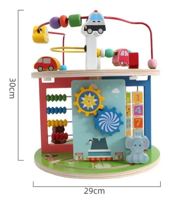 Centru activitati Cub 8in1 Montessori Labirint Three