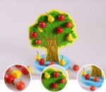 Copacul Montessori cu fructe magnetice din lemn