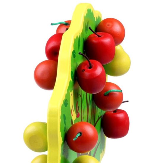 Copacul Montessori cu fructe magnetice din lemn