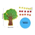 Copacul Montessori cu fructe magnetice din lemn