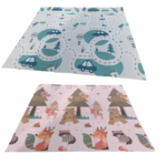 Covor joaca pliabil XPE Padurea-Animale 180×200cm