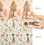 Covor joaca pliabil XPE Padurea-Animale 180×200cm