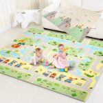 Covor pliabil reversibil Traseul Animalutelor 200x150cm