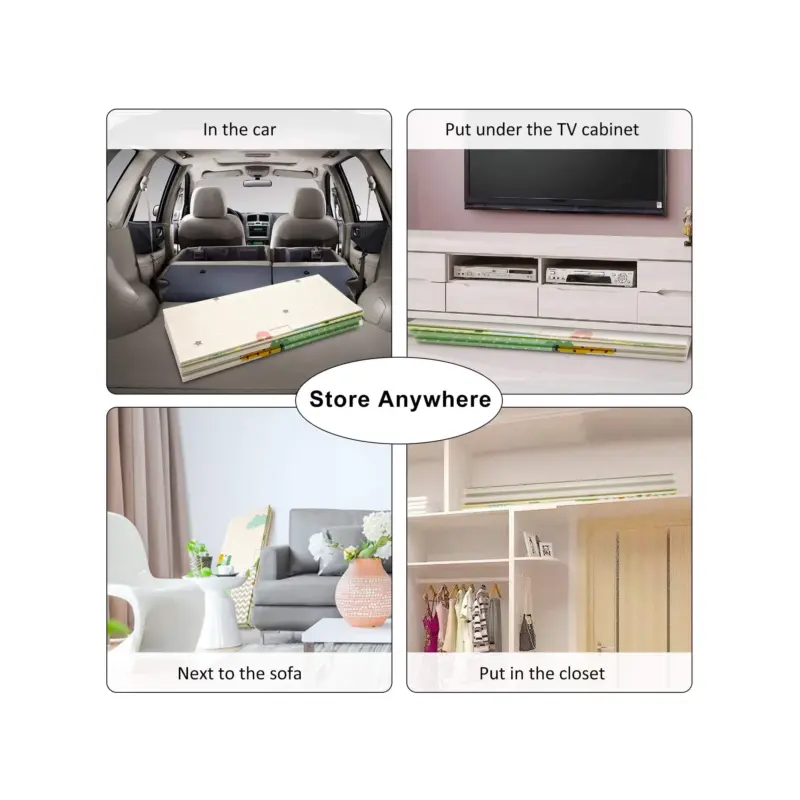 Covor pliabil reversibil Traseul Animalutelor 200x150cm