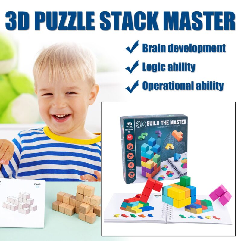 Cuburi constructii Tetris Puzzle geometric Build Master