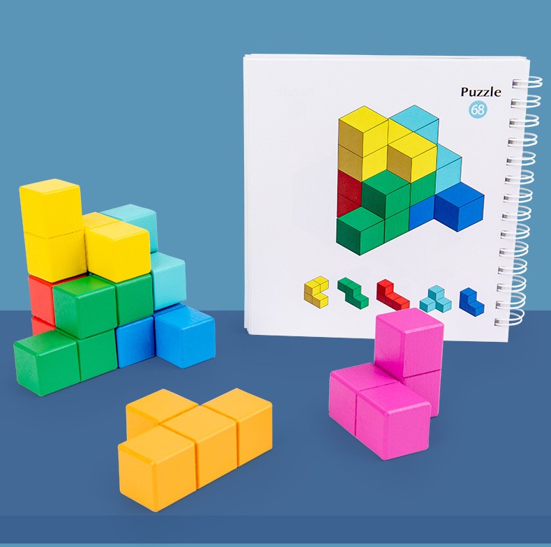 Cuburi constructii Tetris Puzzle geometric Build Master