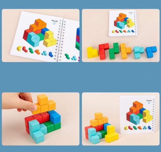 Cuburi constructii Tetris Puzzle geometric Build Master