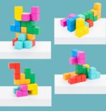 Cuburi constructii Tetris Puzzle geometric Build Master
