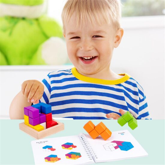 Cuburi constructii Tetris Puzzle geometric Build Master