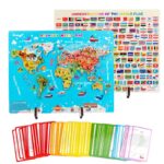 Harta lumii Puzzle magnetic Joc educativ