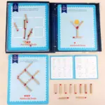 Joc creativ Carte magnetica educativa cu betisoare