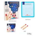 Joc creativ Carte magnetica educativa cu betisoare