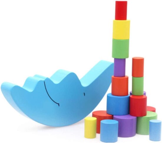 Joc echilibru Balanta cu cilindri colorati Balance