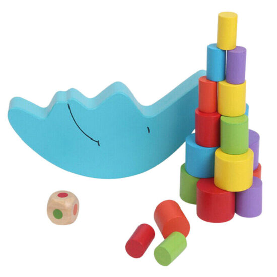 Joc echilibru Balanta cu cilindri colorati Balance