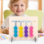 Joc educativ Labirint Montessori Asociere culori-animale