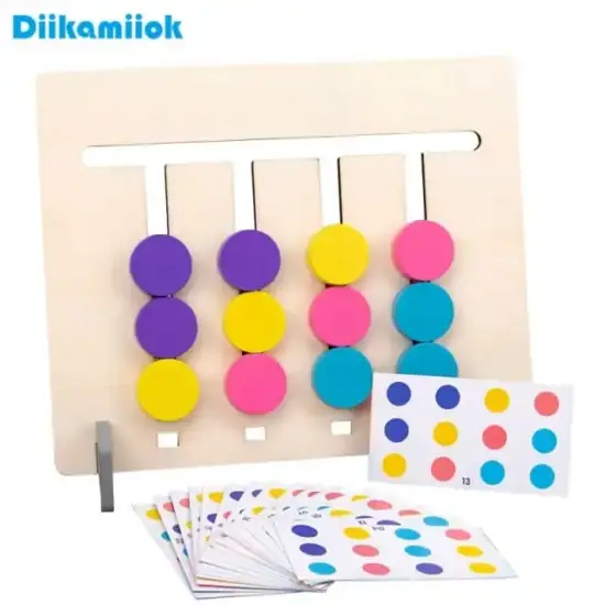 Joc educativ Labirint Montessori Asociere culori-animale