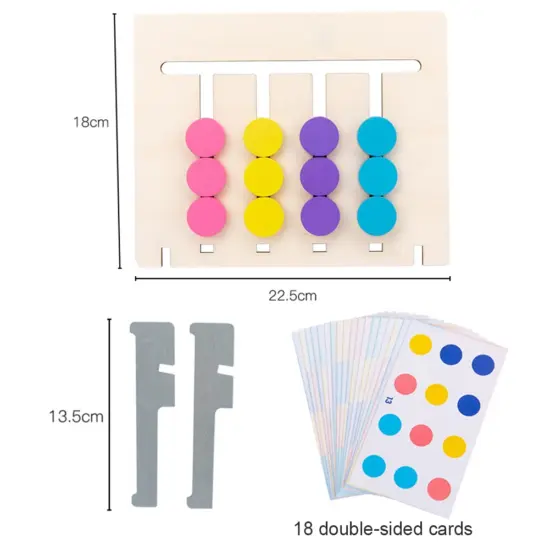 Joc educativ Labirint Montessori Asociere culori-animale