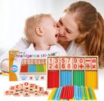 Joc educativ matematic Cifre Betisoare Constructii Stick