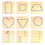 Joc grafic Stem Geoboard Matematic cu elastice