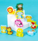 Joc logaritmic 7in1 Pescuit Puzzle educativ lemn