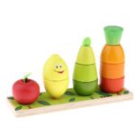 Joc stivuirea Fructelor Turnul din lemn Kabi
