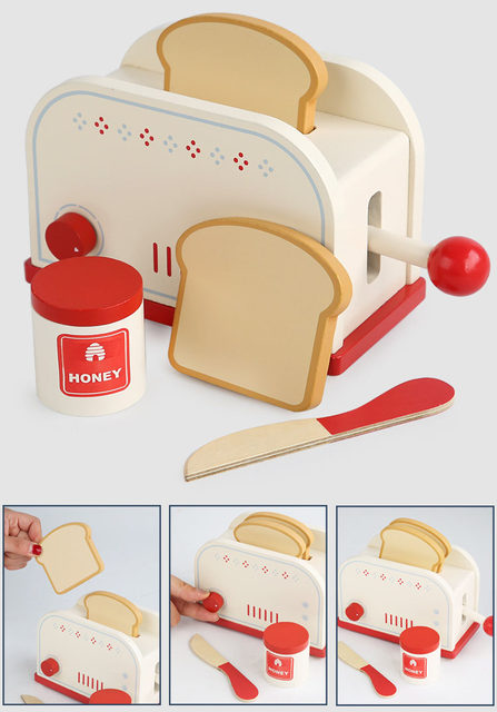 Jucarie Prajitor paine Toaster Bread cu accesorii