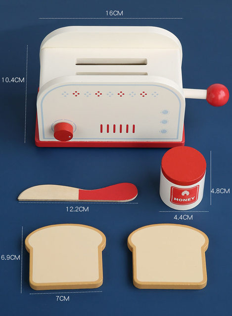 Jucarie Prajitor paine Toaster Bread cu accesorii