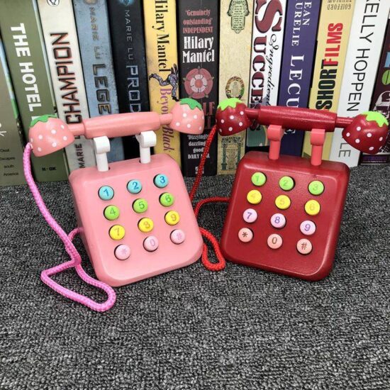 Jucarie Telefon cu taste receptor din lemn