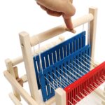 Jucarie de tesut Masina de tricotat lemn Gherghef