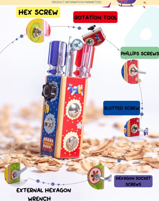 Jucarii Set instrumente Suruburi Surubelnita Busy Board