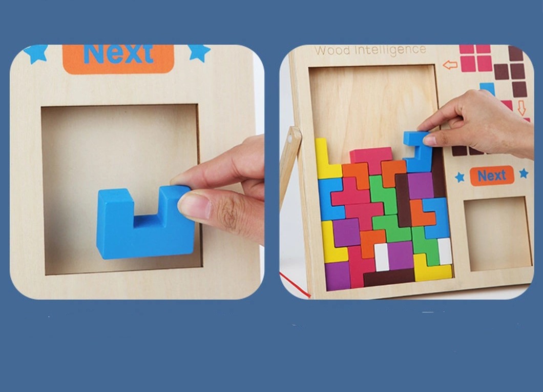 Puzzle Montessori Tangram Jigsaw STEM Intelligence