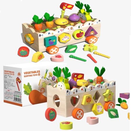 Puzzle educativ Gradina cu legume pentru pescuit