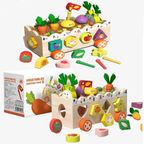 Puzzle educativ Gradina cu legume pentru pescuit