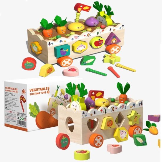 Puzzle educativ Gradina cu legume pentru pescuit Puzzle educativ Gradina cu legume pentru pescuit