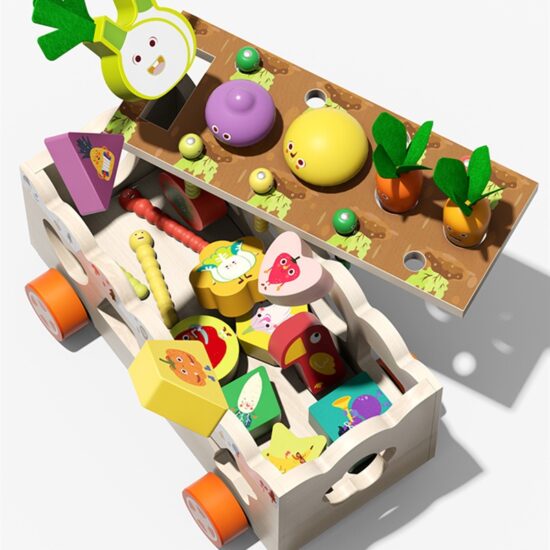 Puzzle educativ Gradina cu legume pentru pescuit