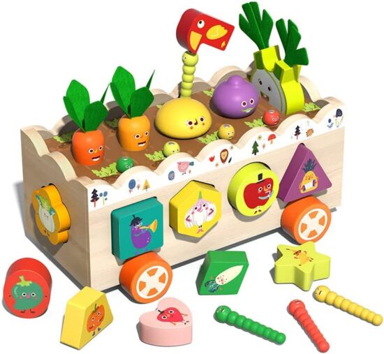 Puzzle educativ Gradina cu legume pentru pescuit