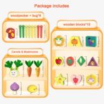Puzzle educativ Gradina cu legume pentru pescuit
