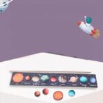 Puzzle incastru Spatiul Cosmic Sistemul Solar lemn