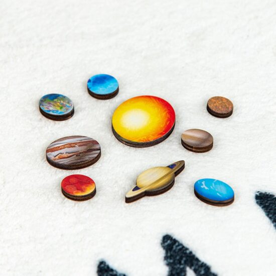 Puzzle lemn Sistemul Solar Opt Planete
