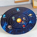 Puzzle lemn Sistemul Solar Opt Planete