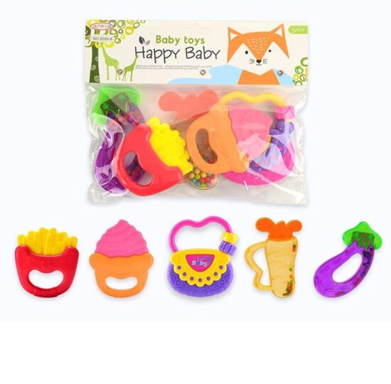 Set 5 Zornaitori Jucarii pentru dentitie bebe