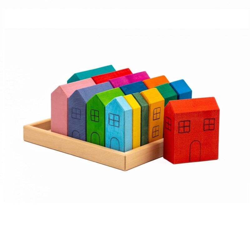 Set Handmade Casutele fermecate din lemn Marc Toys