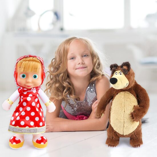 Set Jucarii plus Masha si Ursul din desene animate copii Set Jucarii plus Masha si Ursul din desene animate copii