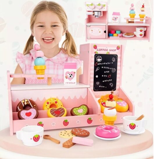 Supermarket lemn de servit desert cafea inghetata Supermarket lemn de servit desert cafea inghetata